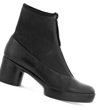 Women's Ecco Shape Sculpted Motion 35 Zip Boots Black | USA 35RVD